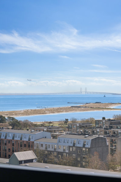 Unik duplex-penthouse med panorama over Øresund og København