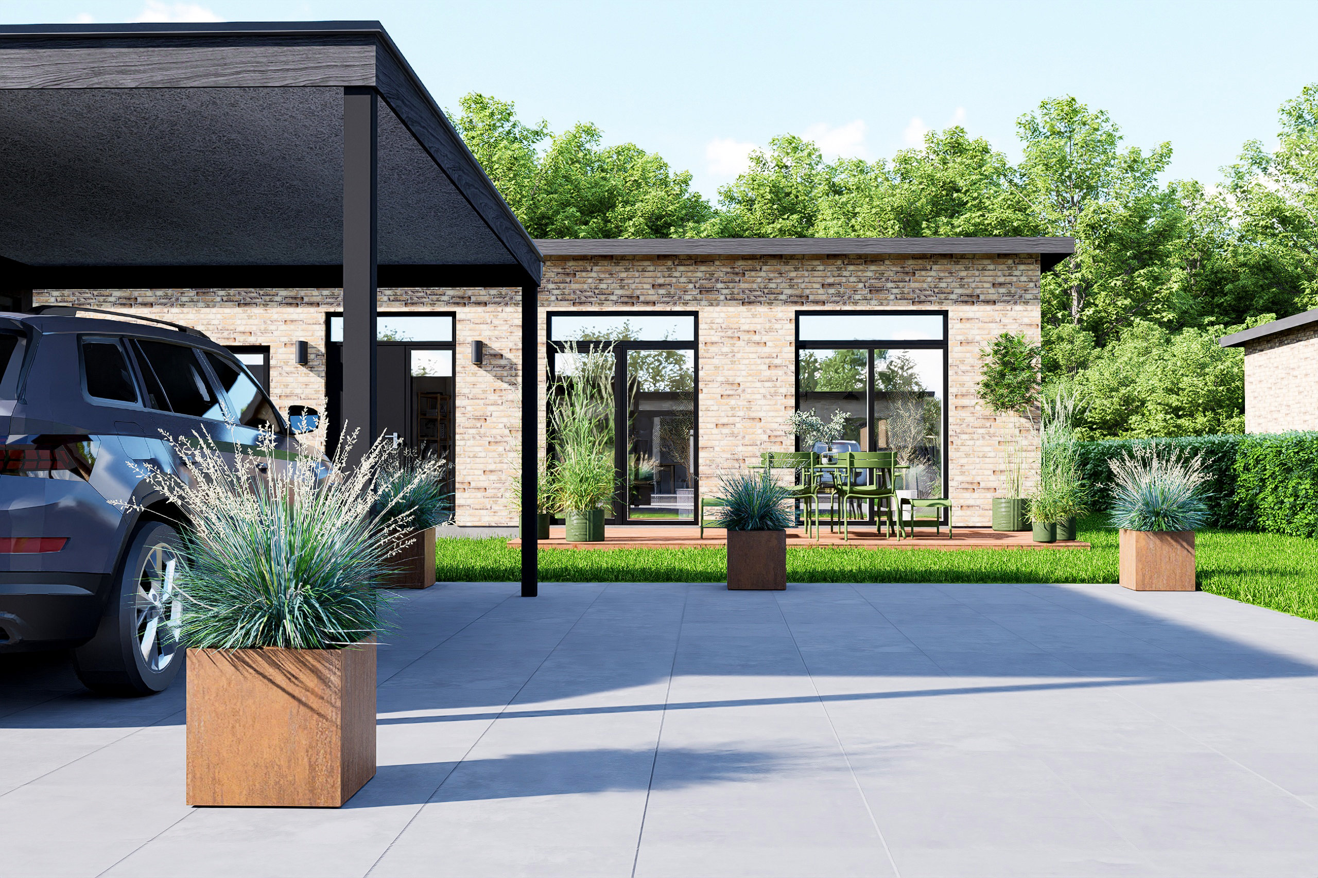 Maja, 136 m², krunt 379 m²