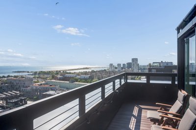 Unik duplex-penthouse med panorama over Øresund og København