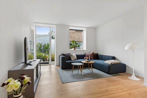 Moderne og indbydende 3-værelses med 2 terrasser på Frederiksbjerg