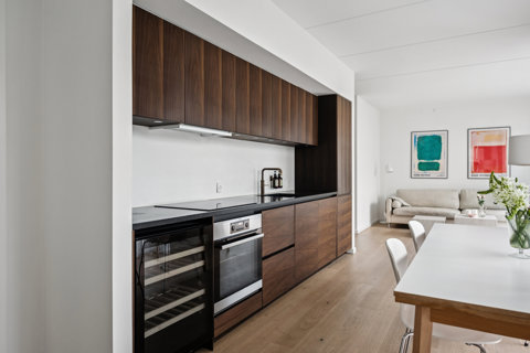 Moderne 2-værelses med egen terrasse