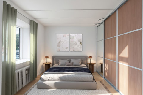 Velindrettet ejerlejlighed på 93 m² med altan og masser af lys